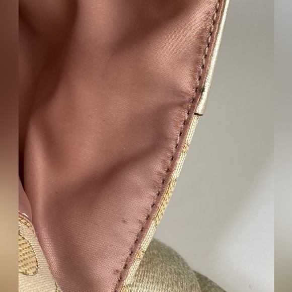 Coach Gold Metallic Signature Optic Art Swingpack Crossbody Bag 45536 - Picture 8 of 10